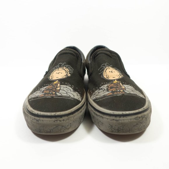 Vans Peanuts Charlie Brown Pigpen Slip On Sneakers - Men's Size 8.5 - Picture 2 of 8